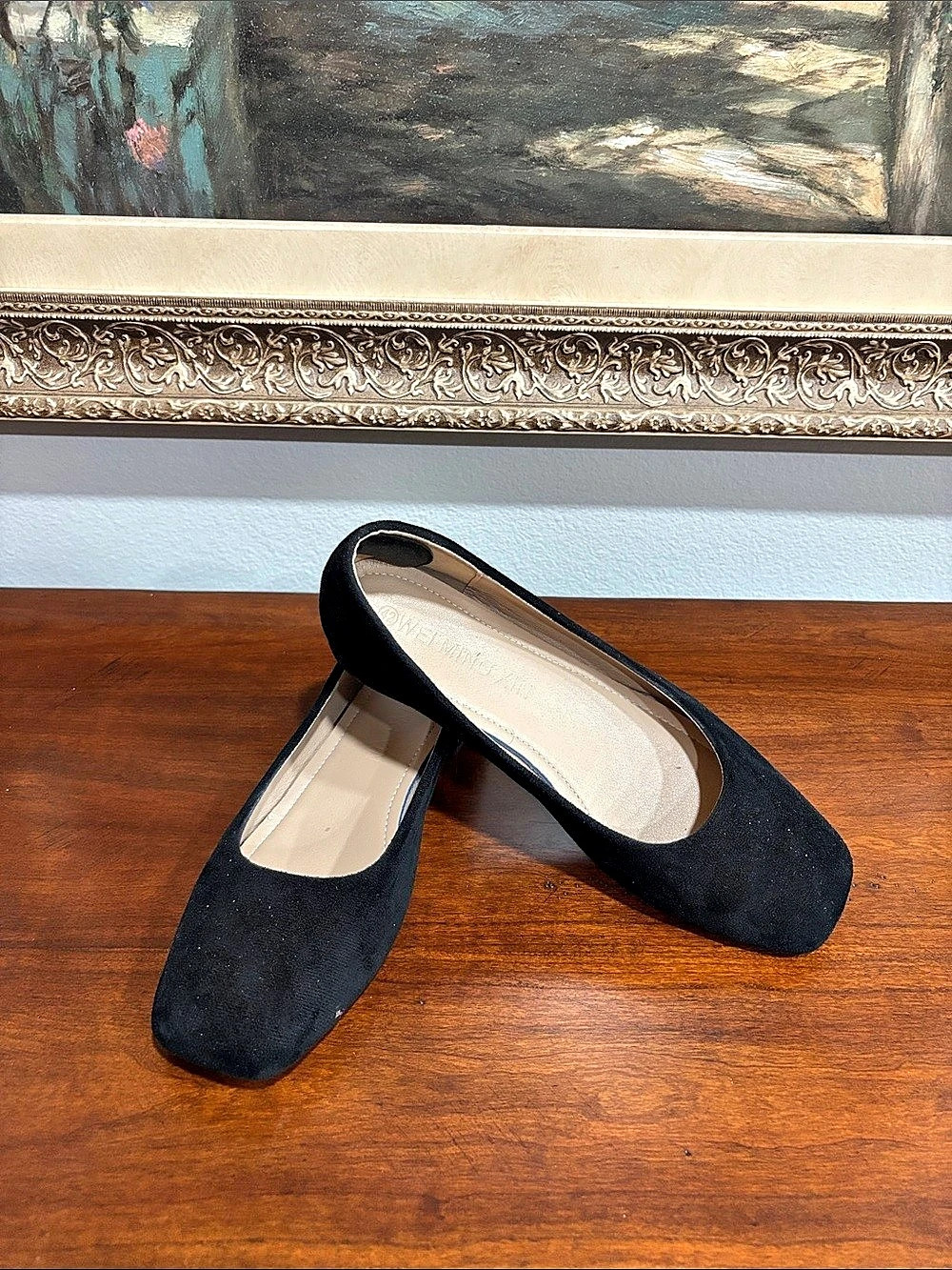 Women's Square Toe Flats Size 10